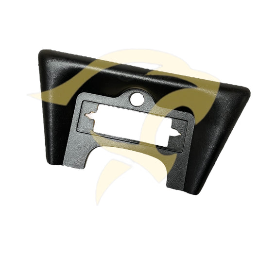 Black Radio Console Fascia Panel for Manual, Non-A/C Models - BD38466