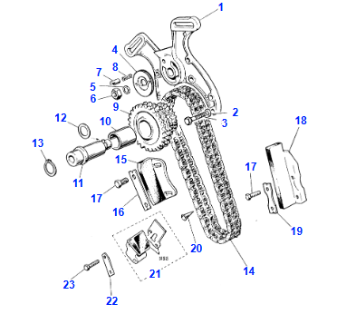Lower Timing Chain Guide - C13614/1