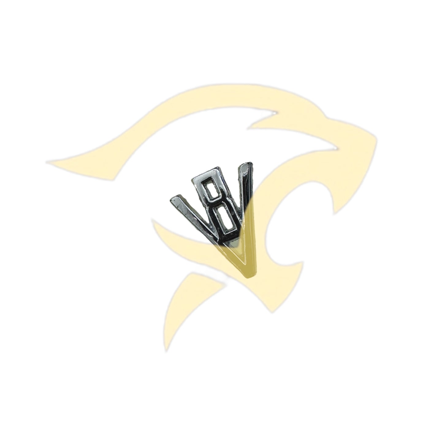 Chrome 'V8' Boot Lid Badge - BD24521