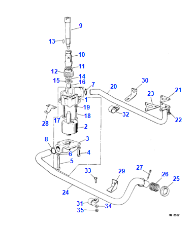 Oil Pump to Delivery Pipe Sealing O-Ring - C8649