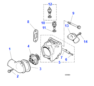 3.2L / 4.0L Thermostat Housing Gasket - NBB2217AC