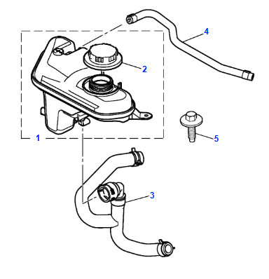Radiator Header / Expansion Tank Assembly - C2Z13764
