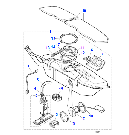 4.0L Fuel Level Sender Unit - LJA2000AB