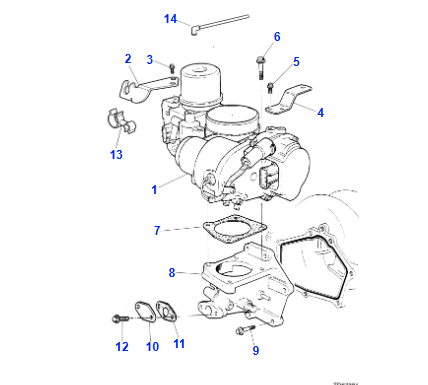 V8 Throttle Body Gasket - NCA3021BA