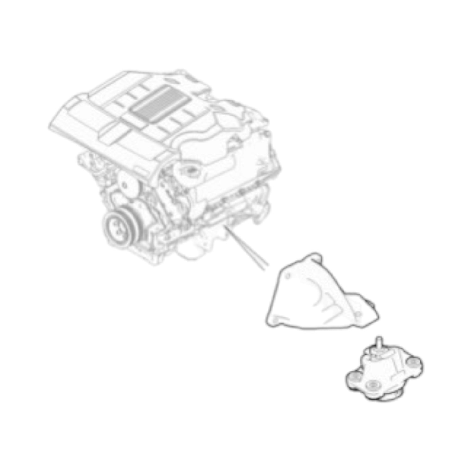 Engine & Gearbox Mounting - XF 2009 - 2016