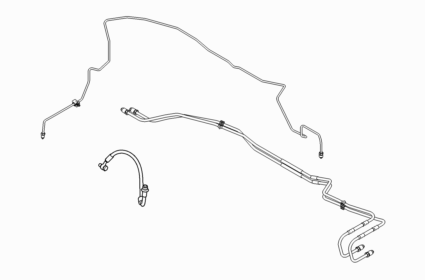 Hoses / Pipes & Reservoir - XJ Series X308