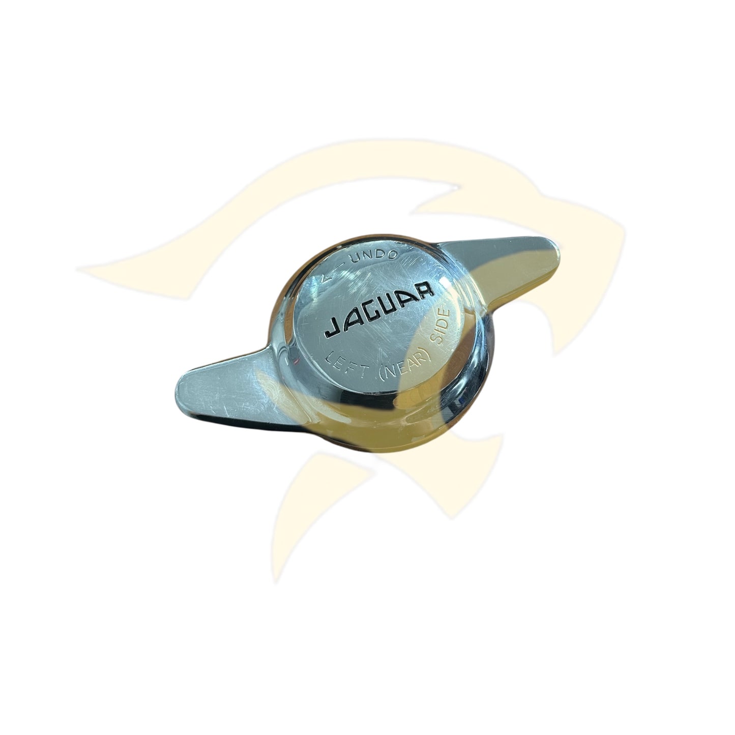 Two Eared Chrome Wheel Spinner L/H - C1103