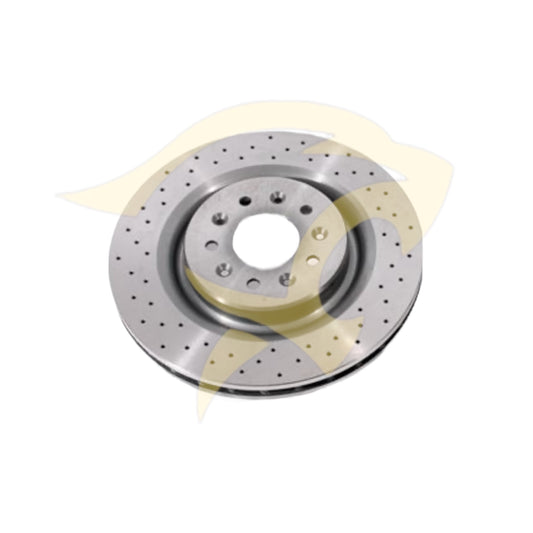 Front Brake Disc Cross Drilled - C2N3427