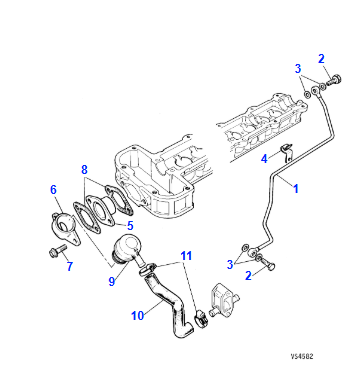 Banjo Bolt Securing Oil Pipe to Cylinder Head - C5846