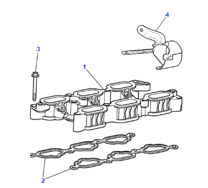 3.0L Petrol Upper Inlet Manifold Gasket - XR843536