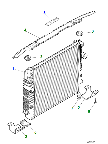 Top Radiator Mounting Plate Plastic - MNC4181AE